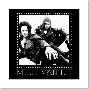 Milli Vanilli \/\/\ Vintage Style Aesthetic Design Posters and Art